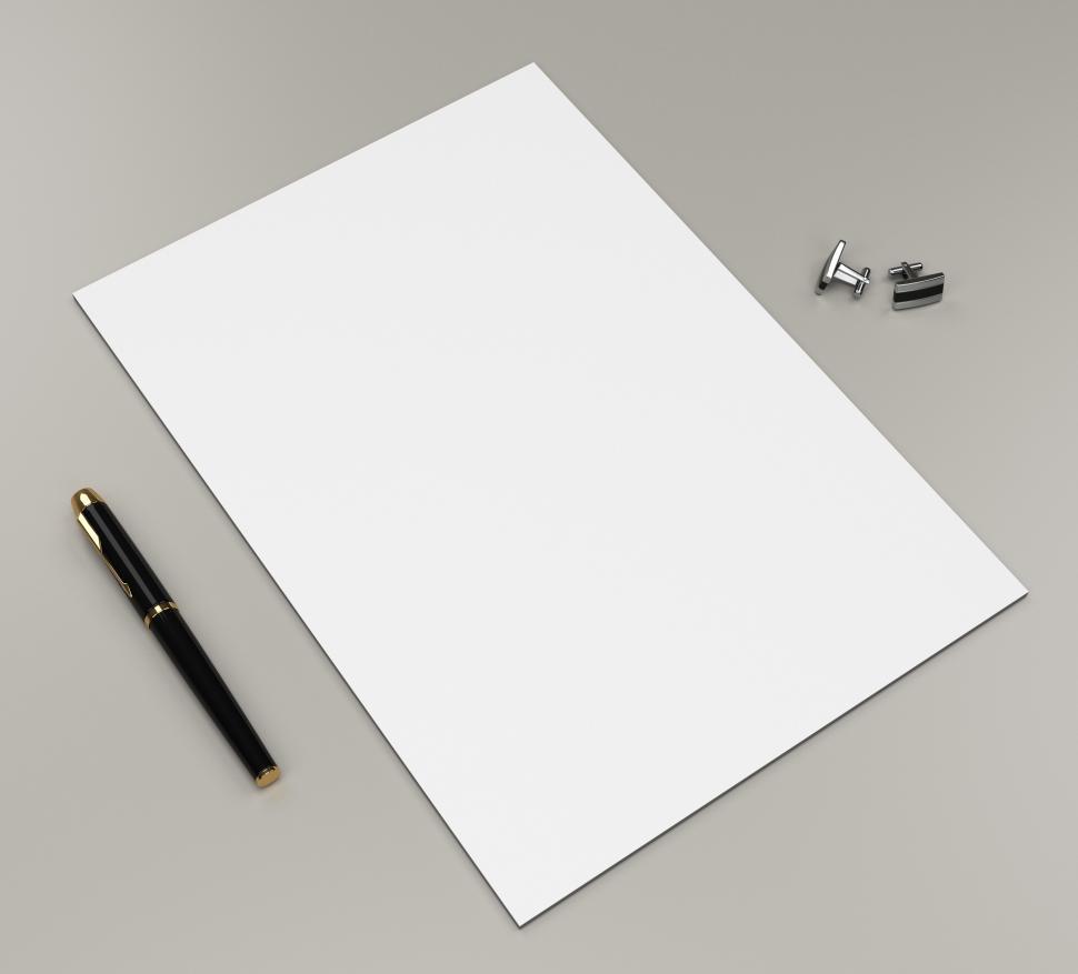 Free Image of paper mockup  