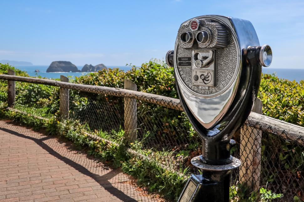 Free Image of Coin Operated Viewer for Tourists 