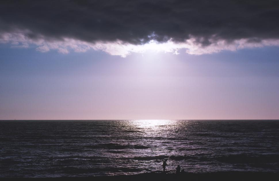 Free Image of Tranquil Flat Ocean 
