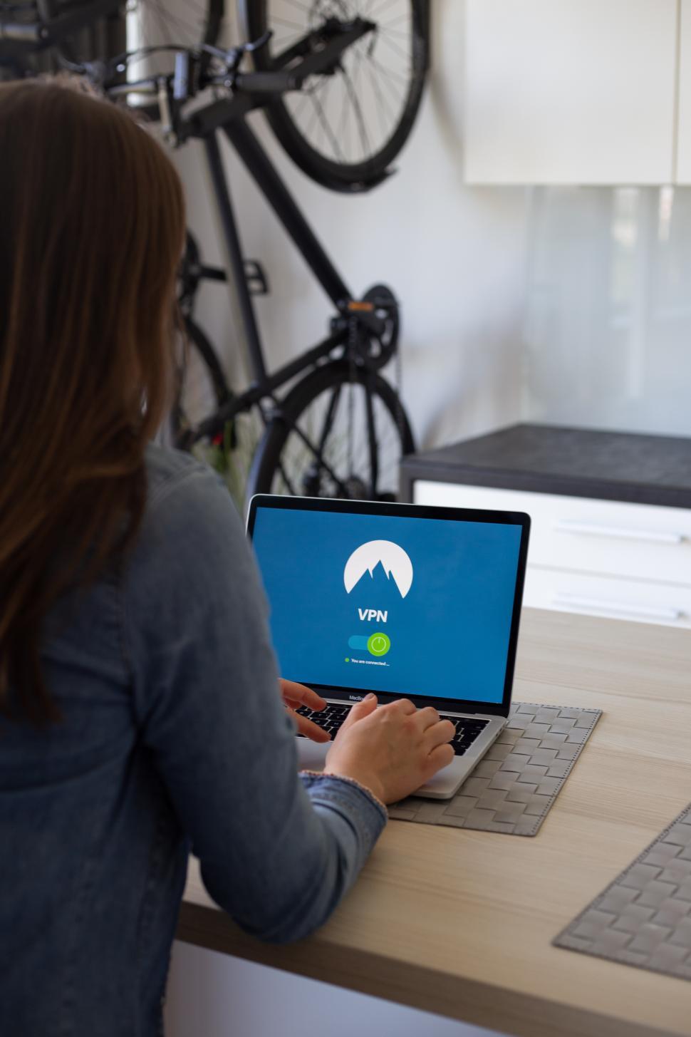 Free Image of VPN for online privacy - laptop access 