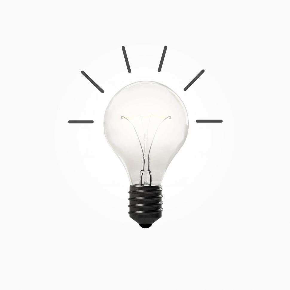 Free Image of Good Idea - Concept with Light Bulb  