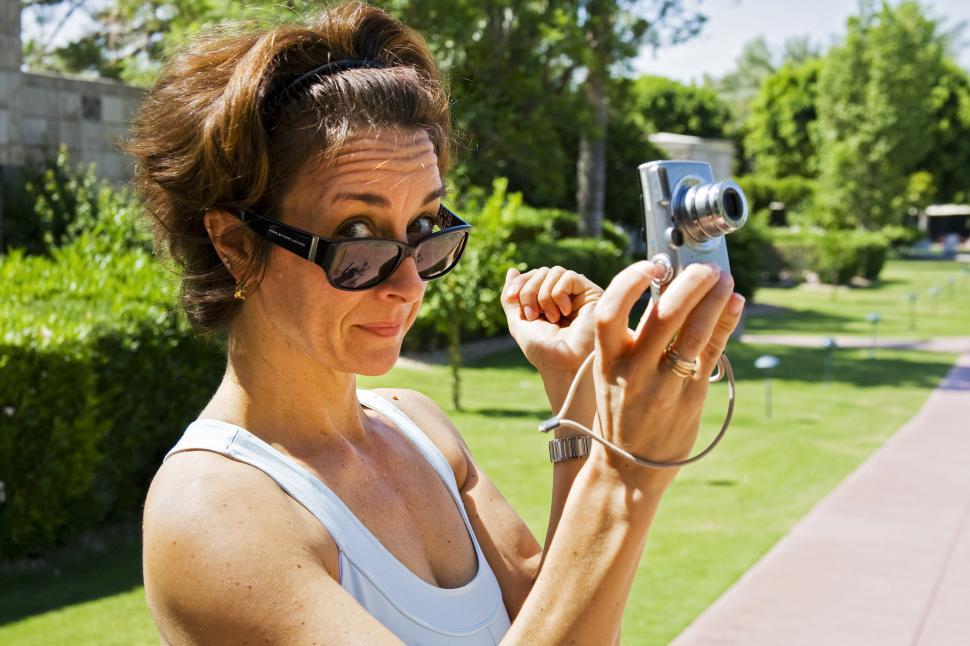 Free Image of woman taking pictures 