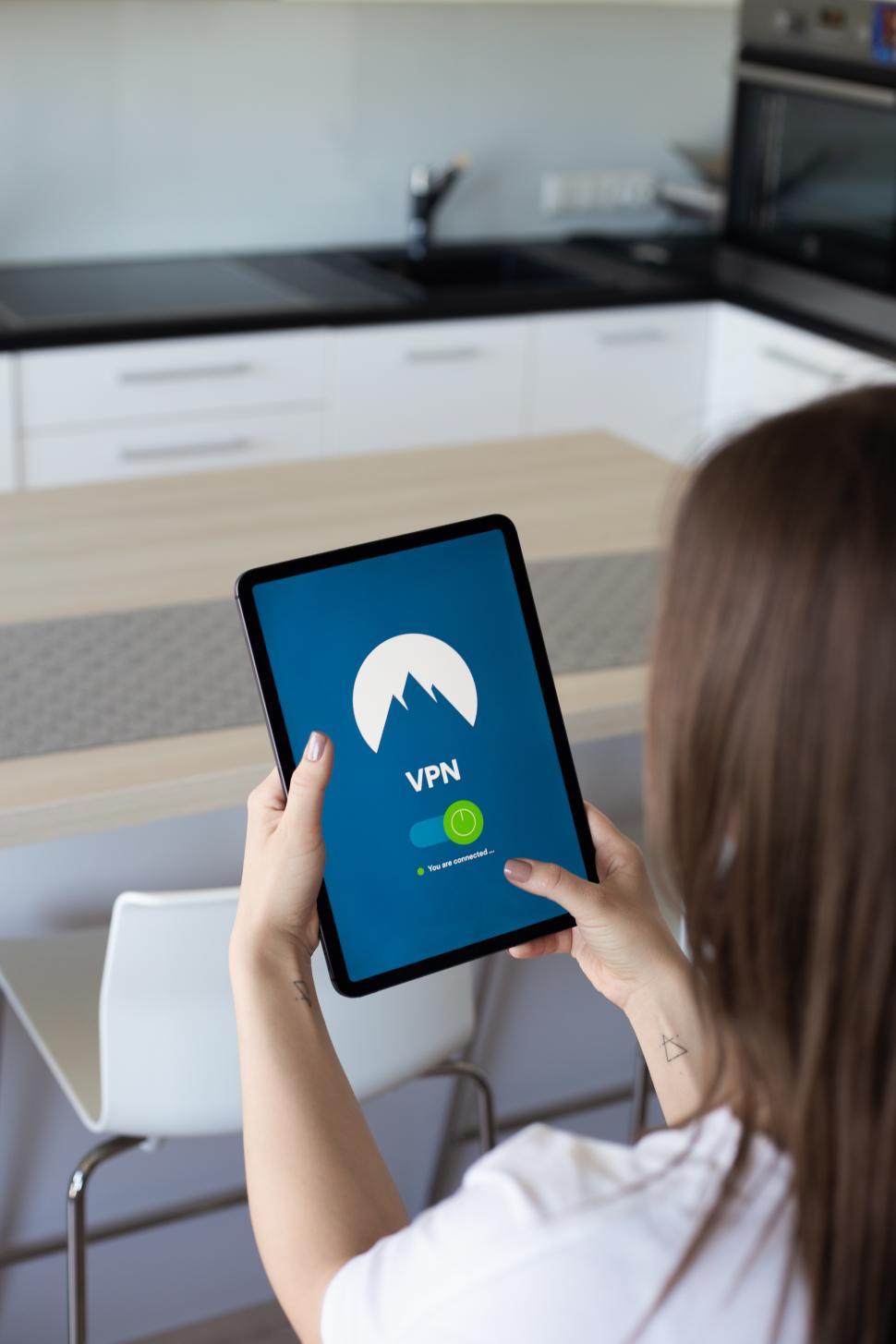 Free Image of VPN Virtual private network service application - tablet device 