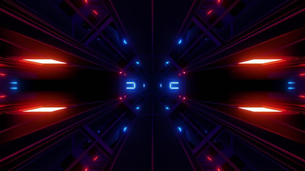 Free Image of futuristic science-fiction tunnel corridor 3d illustration background futuristic science-fiction tunnel corridor 3d illustration background 