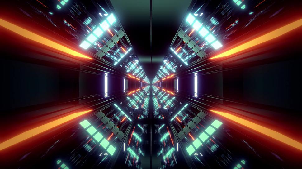 Free Image of futuristic science-fiction tunnel corridor 3d illustration background wallpaper futuristic science-fiction tunnel corridor 3d illustration background wallpaper 
