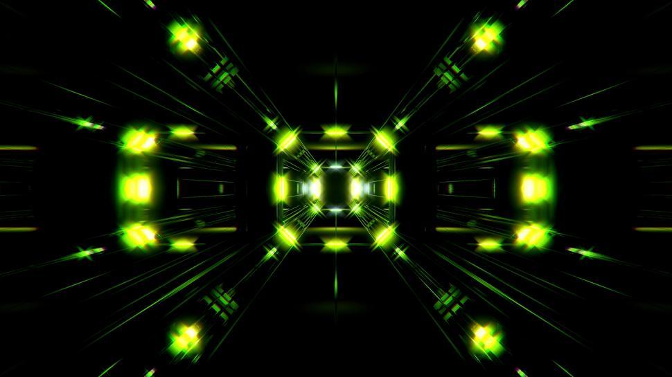 Free Image of futuristic science-fiction tunnel corridor 3d illustration background 