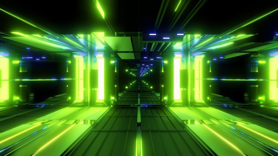Free Image of nice glowing space tunnel background wallpaper 3d rendering 