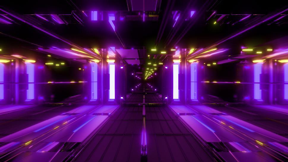 Free Image of nice glowing space tunnel background wallpaper 3d rendering 