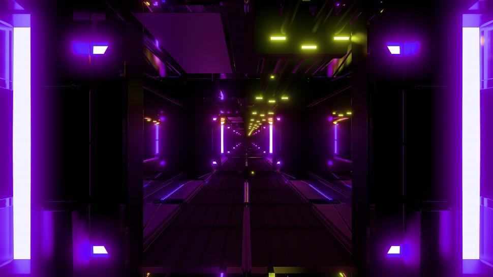 Free Image of nice glowing space tunnel background wallpaper 3d rendering 