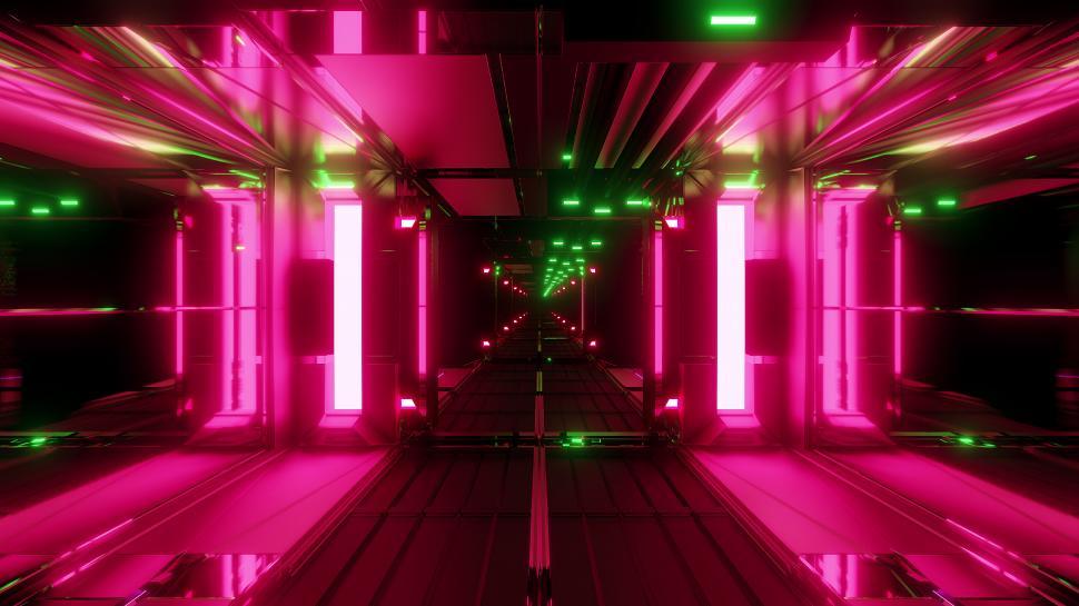 Free Image of nice glowing space tunnel background wallpaper 3d rendering 