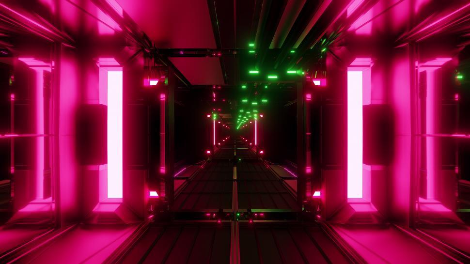 Free Image of nice glowing space tunnel background wallpaper 3d rendering 