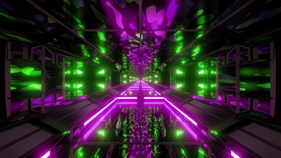Free Image of camouflage army space tunnel background wallpaper 3d rendering 