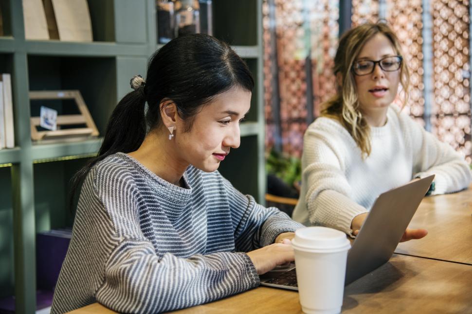 Free Image of Female colleagues in a business meeting, working 