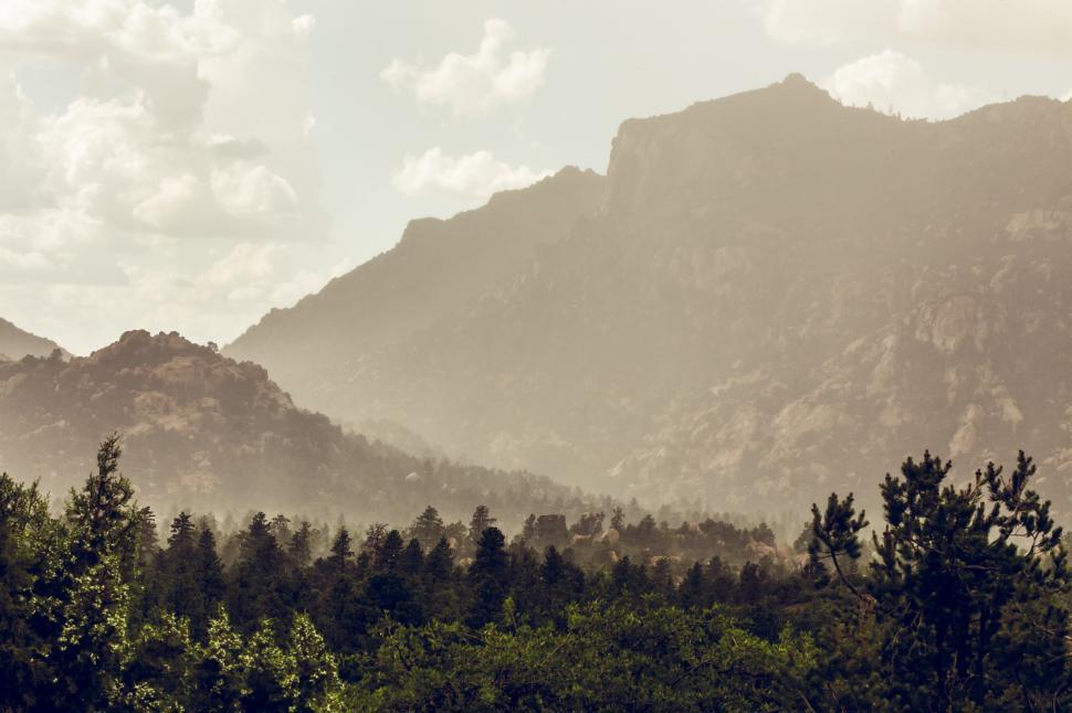 Free Image of Granite Mountain, Arizona, Rainy Mist 