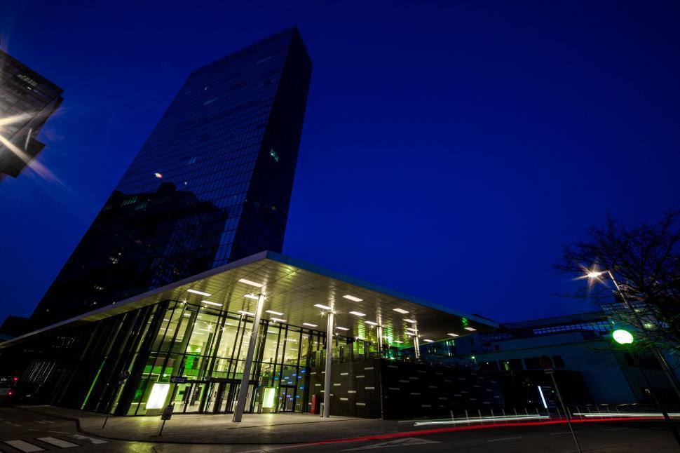 Free Image of Tall Building Adjacent to Road 