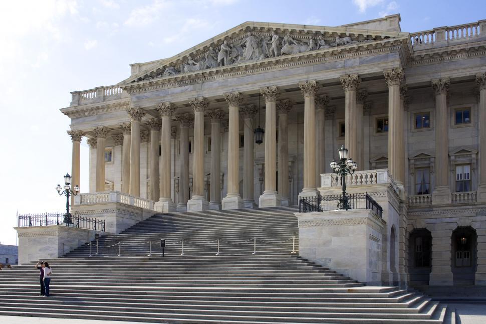 Free Image of Old Congress facade at US capitol 