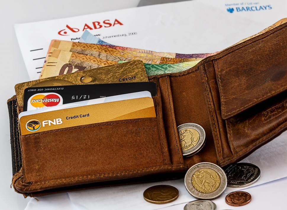 Free Image of Wallet With Money and Credit Card 