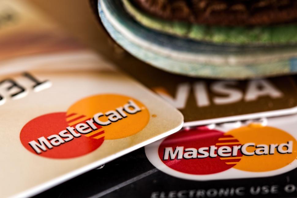 Free Image of Stack of Credit Cards on Table 
