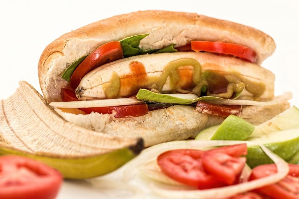 Free Image of Half Sandwich on Table 