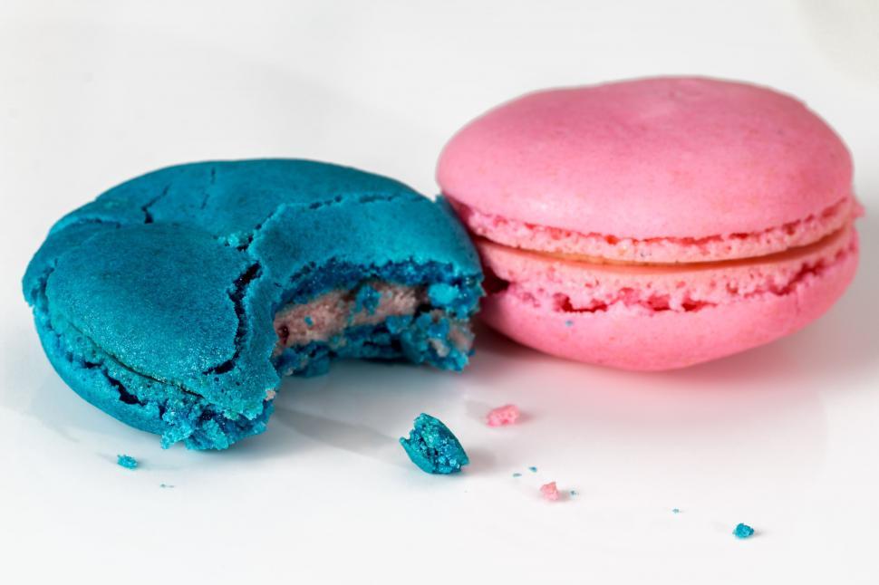 Free Image of Pink and Blue Macaroni With Blue Macaroni and Cheese Mac 