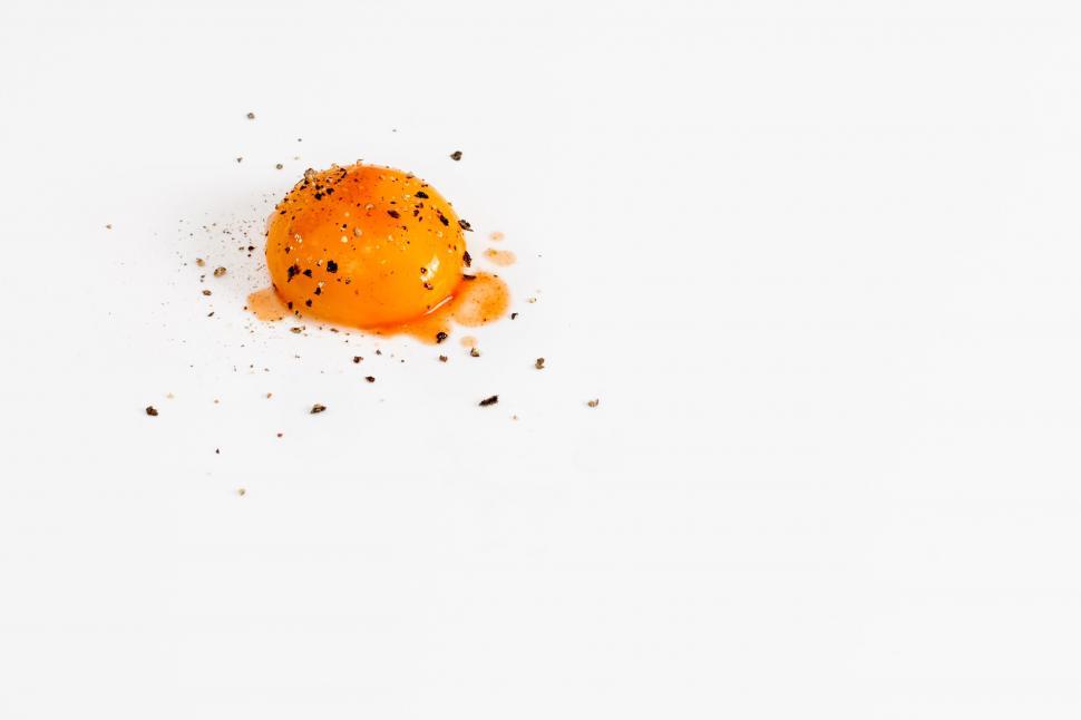 Free Image of Orange Slice on White Surface 
