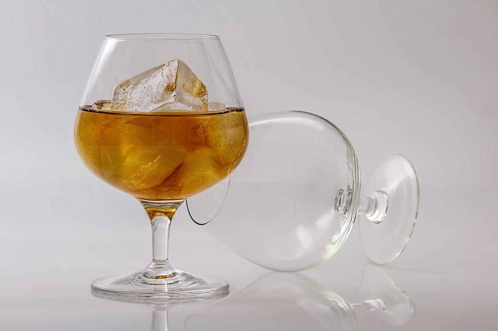 Free Image of Glass Filled With Ice on Table 