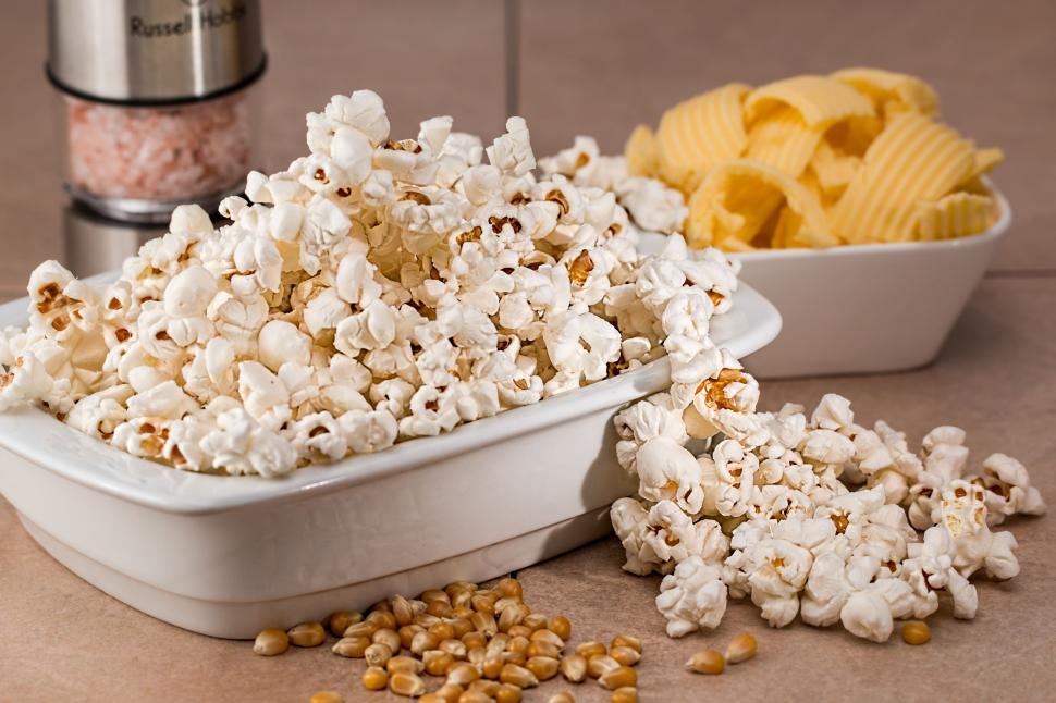 Free Image of Two Bowls of Corn Kernels 