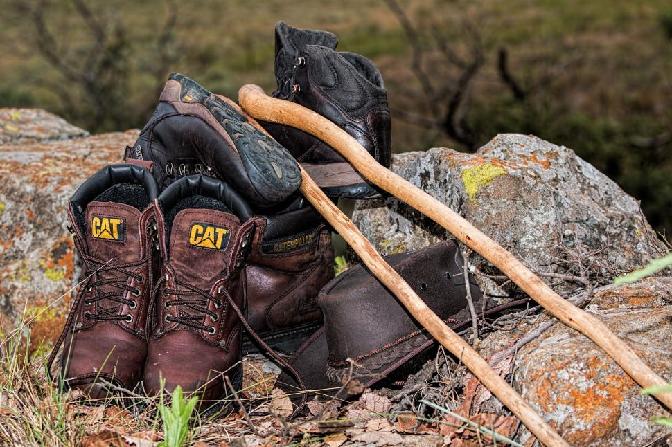 Free Image of Hiking Boots on Rock 
