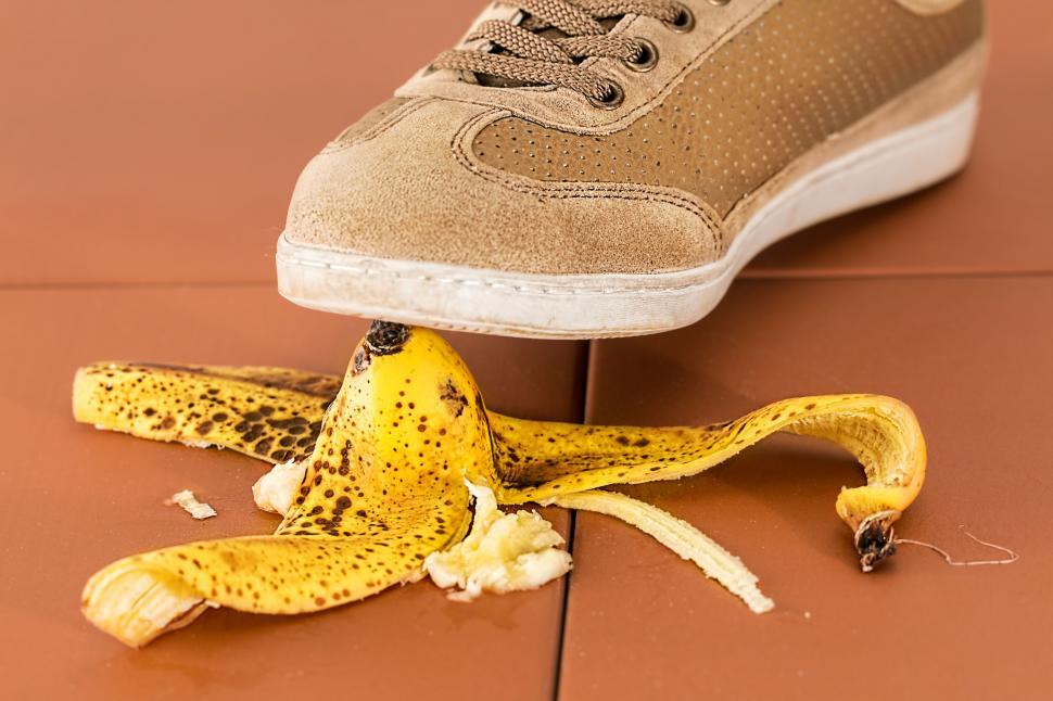 Free Image of Banana Resting on Ground 