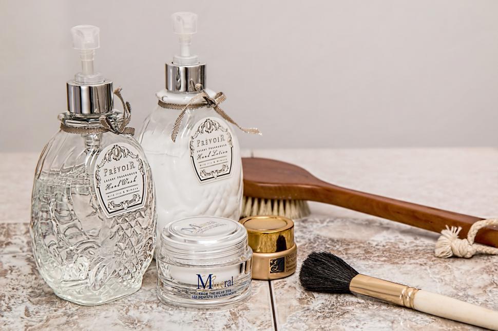 Free Image of Two Bottles on Kitchen Counter 