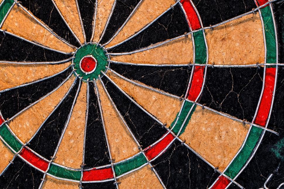 Free Image of Precision Dart Hitting Bulls Eye 