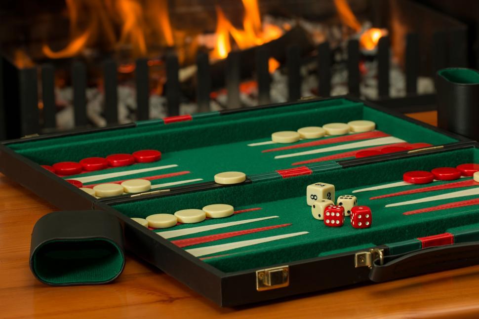 Free Image of Table With Fire in Background 