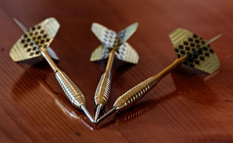 Free Image of Pair of Scissors on Wooden Table 