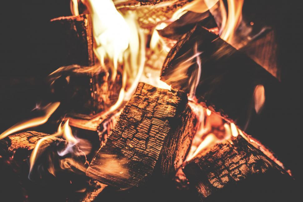Free Image of Intense Flames Close Up 