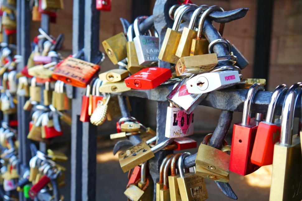 Free Image of Love Locks  