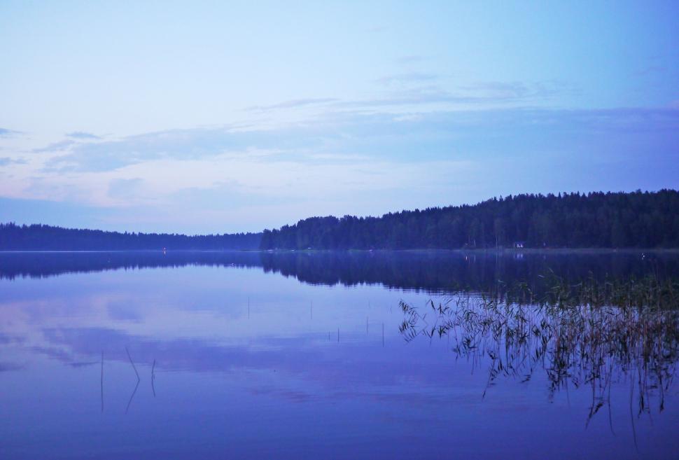 Free Image of Blue Lake Shore  