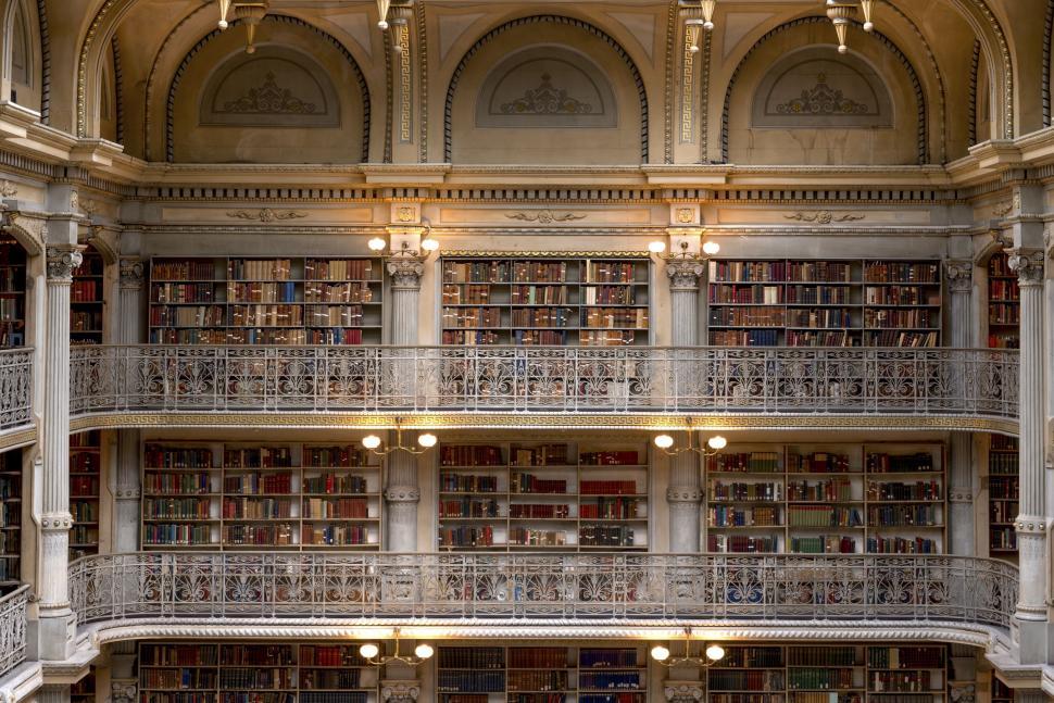 Free Image of George Peabody Library  