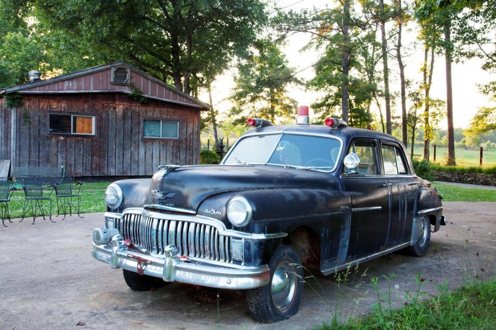 Free Image of Vintage Police Car  