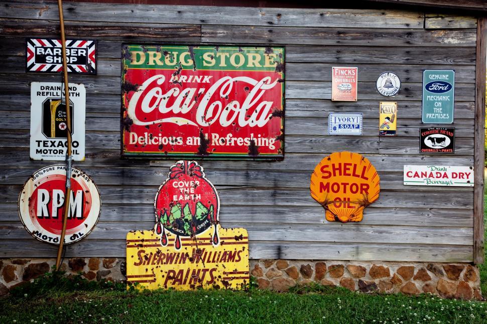 Free Image of Advertising boards  