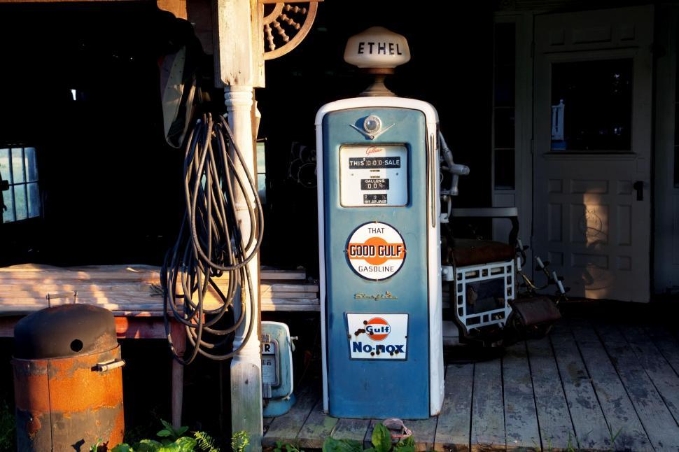 Free Image of Gas Pump at petrol station 