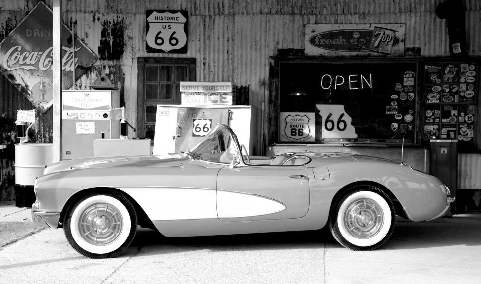 Free Image of Vintage Sports Car  
