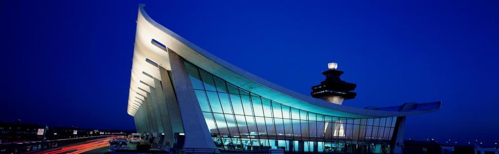 Free Image of Dulles International Airport - Night View  