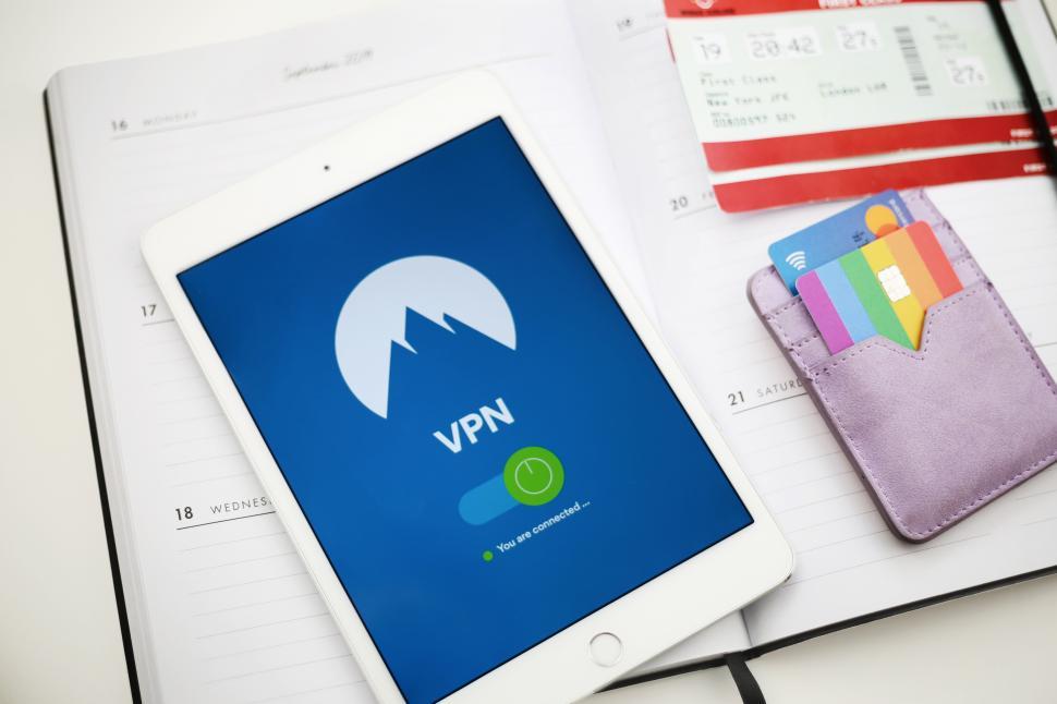 Free Image of Online shopping using VPN - Tablet 