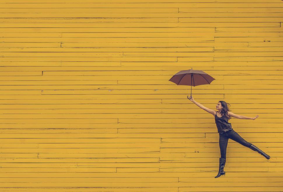 Free Image of Woman with Umbrella  