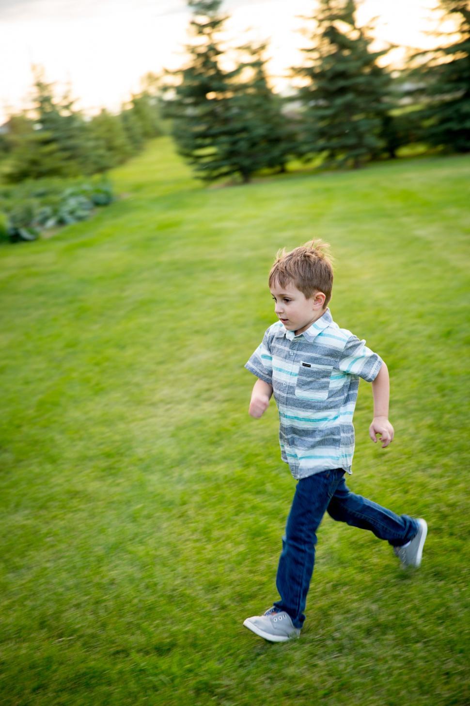 Free Image of Caucasian Boy In Park  
