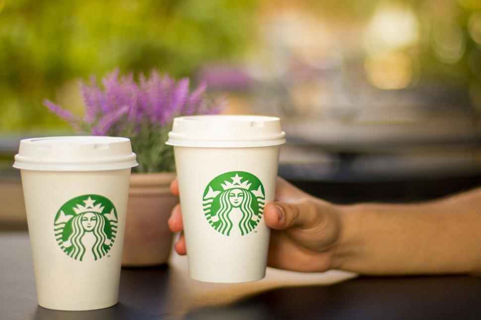 Free Image of Two Disposable Coffee Cups  