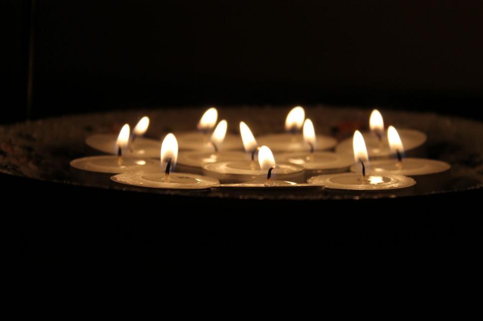 Free Image of Christmas Candles  