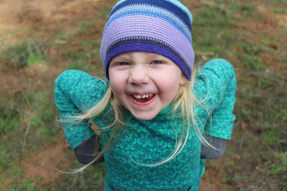 Free Image of Toothy Smile of Girl Child  