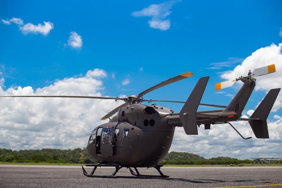 Free Image of Helicopter at Landing zone 