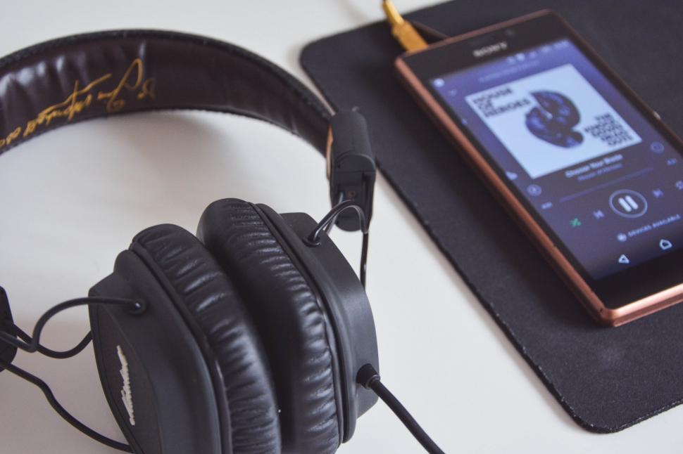 Free Image of Listening Music From Smartphone  